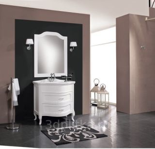 Зеркало Cezares 90x90 Bianco Laccato Lucido Classico LA11002.07